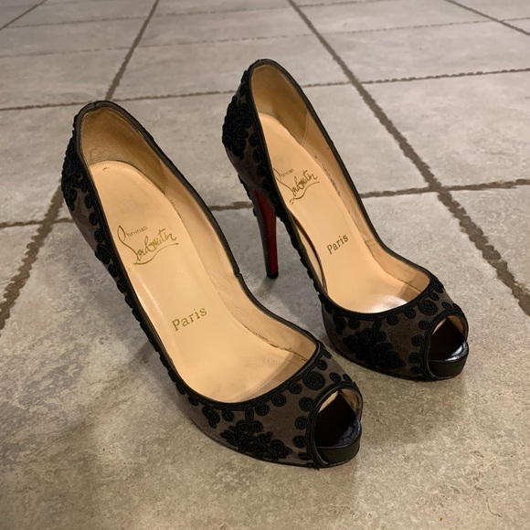 Christian Louboutin Very Brode 120 Suede - 37 - Picture 1 of 15